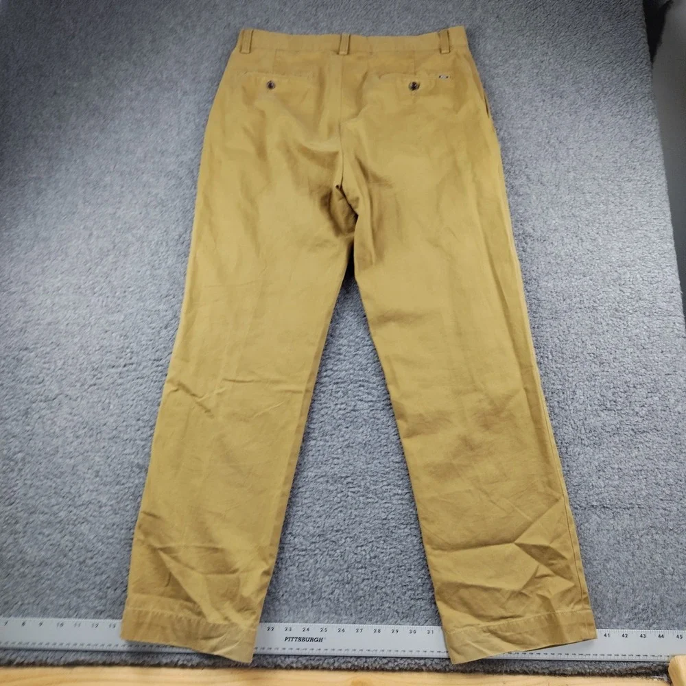 Polo Ralph Lauren Mens Chino Pants 33x30 Khaki Cotton Straight Trousers Preppy